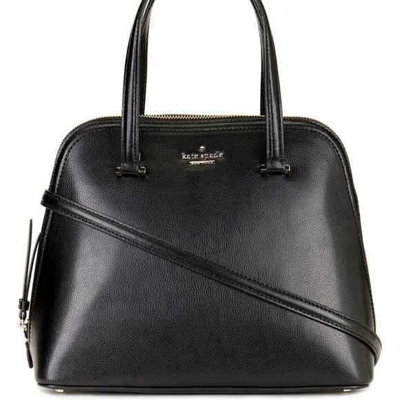 Kate Spade Medium Dome Patterson Drive Black Crossbody Satchel Purse Bag NWT - Picture 2 of 10